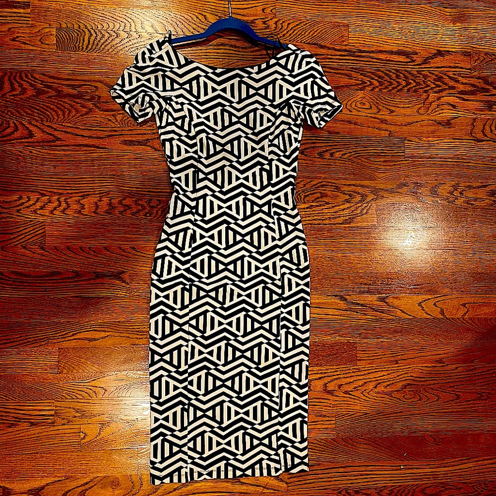 BCBG Geometric Bodycon Dress